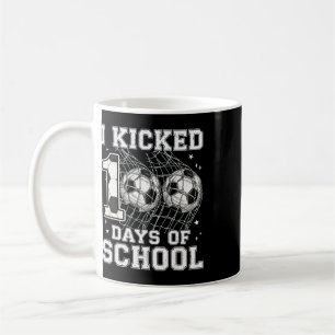 Caneca De Café 100 Dias De Escola Eu Chutei Futebol 100º Dia De E