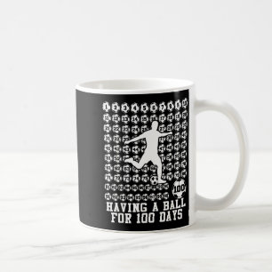 Caneca De Café 100 Dias De Escola Futebol Masculino 100º Dia De E