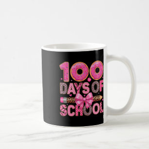 Caneca De Café 100 Dias De Escola Professor Crianças 100 Dias Mai