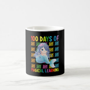 Caneca De Café 100 Dias De Escola Sereia De Aprendizado Mágico