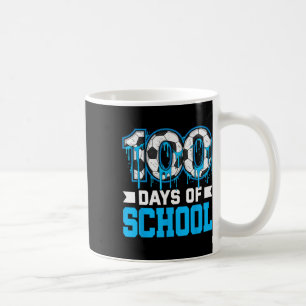 Caneca De Café 100 Dias De Escola Soccer Drip 100º Dia De Escola