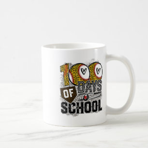 Caneca De Café 100 Dias De Escola Softbyll, Professor 100º Dia De
