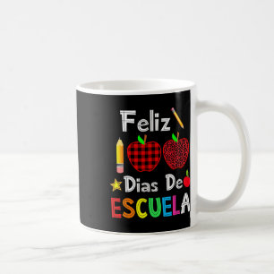 Caneca De Café 100 Dias De Escuela Espanhol Feliz 100º Dia De Sch