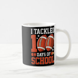 Caneca De Café 100 Dias De Futebol Escolar 100.º Dia Para Rapazes