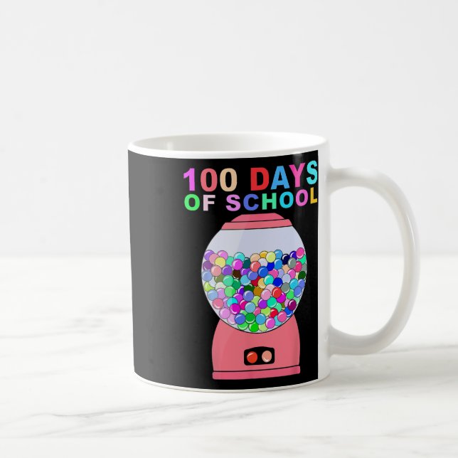 Caneca De Café 100 Dias De Máquina De Gumball Escolar Para Crianç (Direita)
