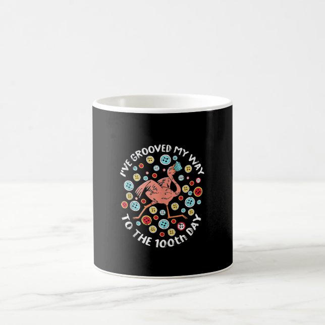 Caneca De Café 100 Dias De Máscara Flamingo De Rosto Escolar (Centro)