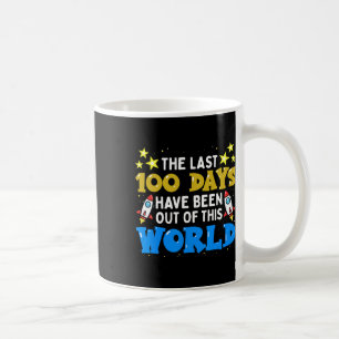 Caneca De Café 100 Dias De Meninos Escolares Astronautas Espaciai