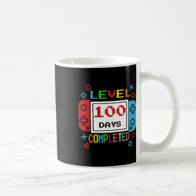 Caneca De Café 100 Dias De Meninos Jovens Jogadores Da Escola 100 (Direita)