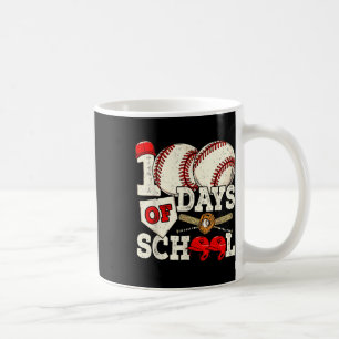 Caneca De Café 100 Dias De Professora De 100 Dias De Basebol Esco