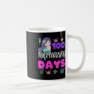 Caneca De Café 100 Dias De Professora De Sereia Engraçada Em Gi