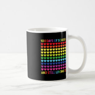 Caneca De Café 100 dias de Professores e Crianças de Coração Cort