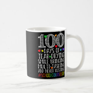 Caneca De Café 100 Dias De Sorriso Choroso - Orientador Escolar T