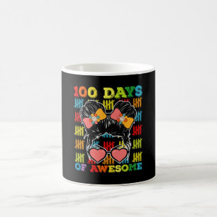 Caneca De Café 100 Dias De Um Fantástico Jogo Do 100º Dia Da Esco