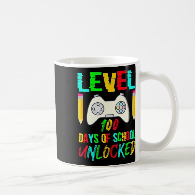 Caneca De Café 100 Dias De Videos games De Jogadores Bloqueados N (Direita)