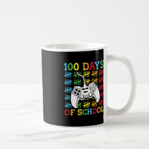 Caneca De Café 100 dias de Videos games escolares controlando jog