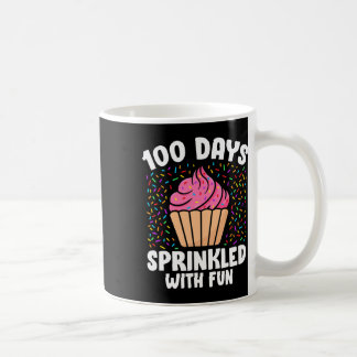 Caneca De Café 100 Dias Empurrados Com Cupcake Divertido 100 Dias