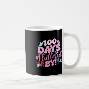 Caneca De Café 100 Dias Flutuados Por 100º Dia De Escola Butterfl