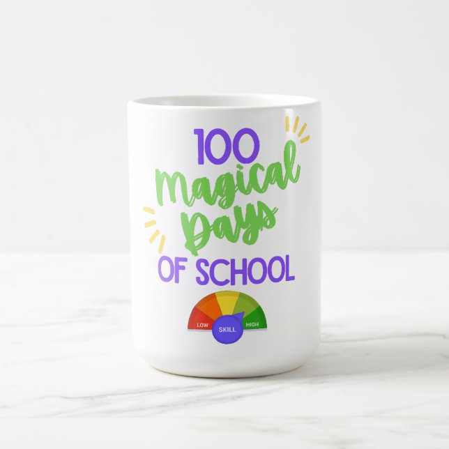 Caneca De Café 100 Dias Mágicos Da Escola 100 Dias De Escola (Centro)
