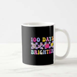 Caneca De Café 100 Dias Mais Brilhante Revisão 100º Dia da Escola