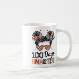 Caneca De Café 100 Dias Mais Inteligente Cabelo De Onda Mensageir