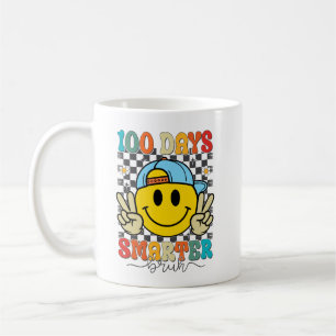 Caneca De Café 100 Dias Mais Inteligente Cara Engraçado 100 Dias 