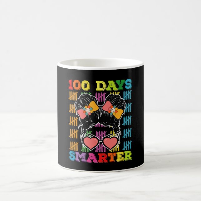 Caneca De Café 100 Dias Mais Inteligente Coque Desarrumado 100º D (Centro)