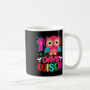Caneca De Café 100 Dias Mais Inteligente Coruja Fora 100 Dias Mai