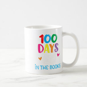 Caneca De Café 100 Dias Nos Livros - Amante De Livros Leitura Em