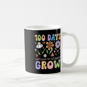 Caneca De Café 100 Dias Observando Meus Alunos Crescerem Divertid