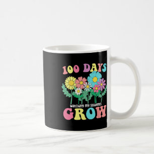 Caneca De Café 100 Dias Vendo Meus Estudantes Crescerem Boho Flor