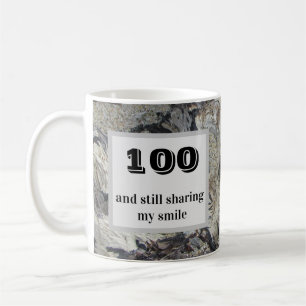Caneca De Café 100 e ainda partilhando sorriso 100º aniversário