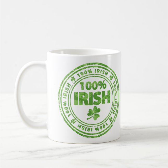 Caneca De Café 100% irlandês (Esquerda)