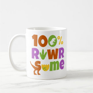 Caneca De Café 100% Rawrsome