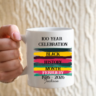 Caneca De Café 100 year celebration black history month 2026