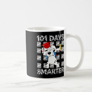 Caneca De Café 101 Dias de Ensino Cachorro 100 Dias Mais Intelige