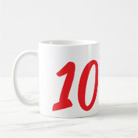 10.º aniversário adicionar nome data ano vermelho