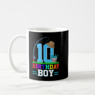 Caneca De Café 10 anos de pesca 10.o aniversário Festa Bday Boy B
