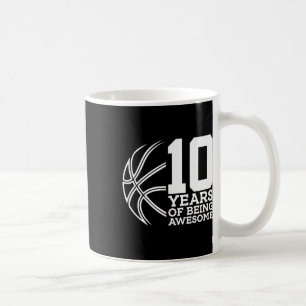 Caneca De Café 10 Anos De Ser Incrível Bysketbyll 10º Aniversário