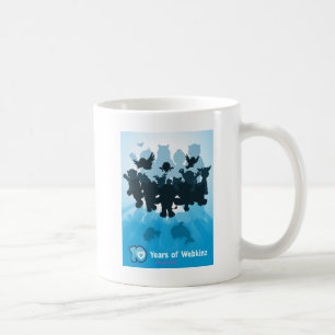 Caneca De Café 10 anos de silhueta de Webkinz