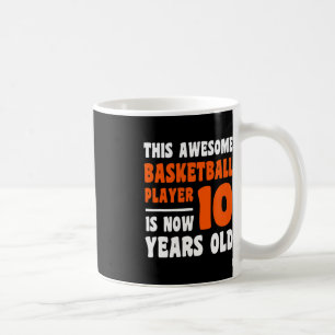 Caneca De Café 10 anos Feliz 10.º Aniversário de Basquete 10.º Bi