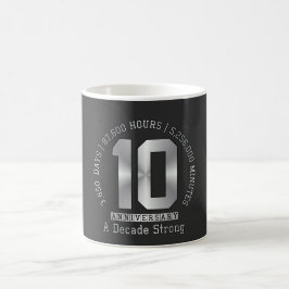 Caneca De Café 10 Year Anniversary Milestone - A Decade Strong 
