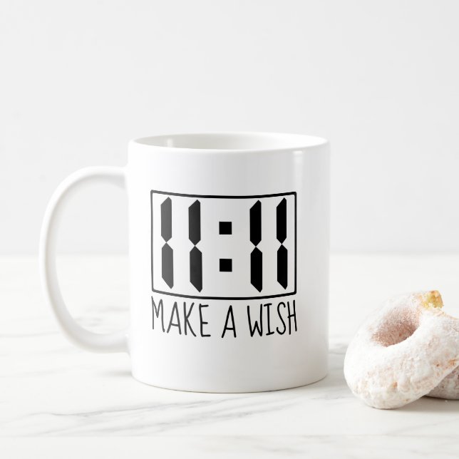 Caneca De Café 11:11 Desejo (Com Donut)
