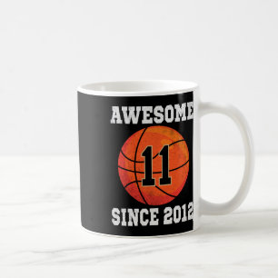 Caneca De Café 11 Birthday Bysketbyll Lover 11 Anos Vintag