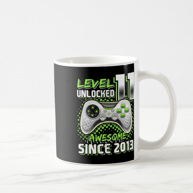 Caneca De Café 11 Birthday Gamer De 11 Anos Engraçado Garoto Ele (Direita)