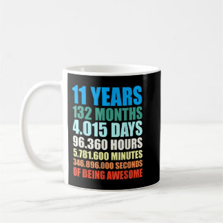 Caneca De Café 11 Birthday Gift Boys 11 Anos Sendo Incrível