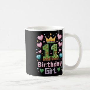 Caneca De Café 11 Birthday Girl Shirt Jogos Festa 11 Yea