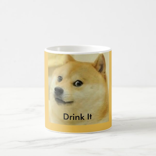 Caneca De Café 11 onças. Copo de café de Meme do Doge (Centro)