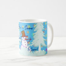 11 Oz. Café Divertido Snowman Latino de Bebida Que