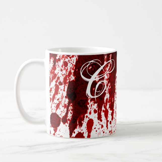 Caneca De Café 11 Oz. Café Mug Sanguíneo Vampiro Gothic Ho (Esquerda)