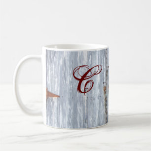 Caneca De Café 11 Oz. Coffee Mug White Wash Wood Barn Door Counte